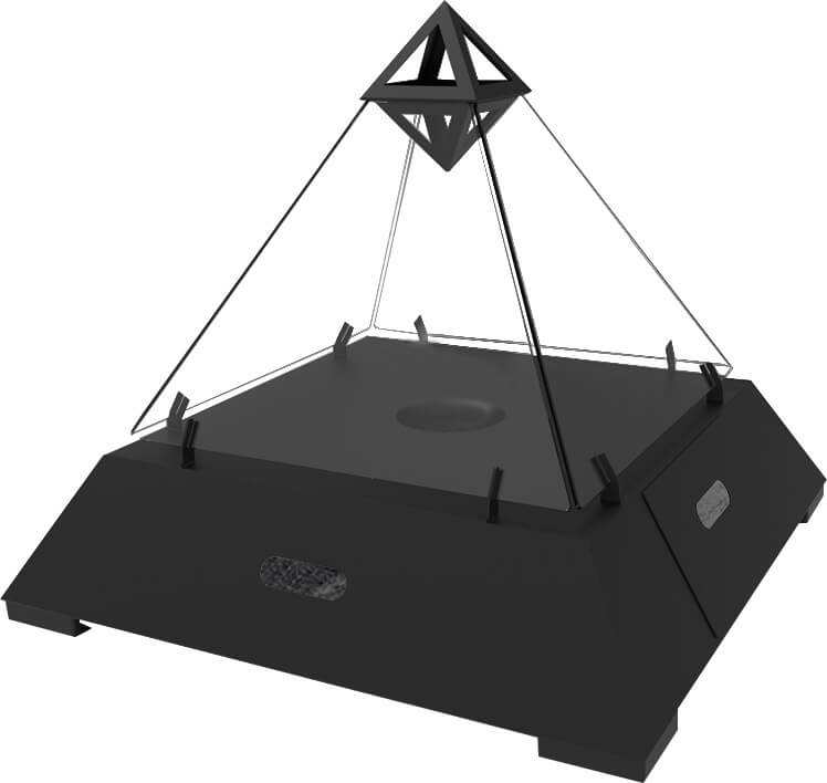 Camino a Bioetanolo da Pavimento a Piramide 74,2x62,3 cm Vannini Las Vegas Nero