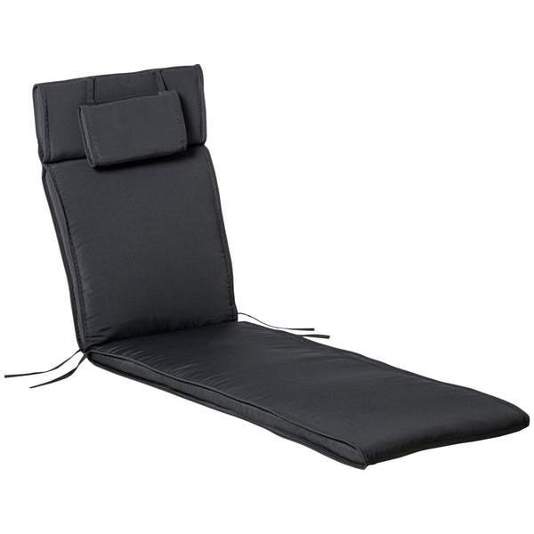 Coussin transat de jardin gris 198x53x5 cm online
