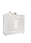 Credenza Mobile Soggiorno 2 Ante in Melaminico 120x42x110cm TFT Blossom Bianca