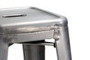 Sgabello Bristol 39x39xh45 cm in Ferro Galvanizzato