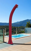 Doccia Solare da Giardino 35L Miscelatore Arkema Happy XL Fuxia