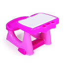 Primo Banco Scuola Rosa con vano per la Cancelleria per Bambini