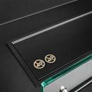 Camino a Bioetanolo da Incasso Trifacciale 150x30x50 cm Giove 3 Lati Aperti Struttura in Acciaio Nero