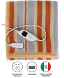 Coperta Elettrica Elettrocoperta in Misto Lana Righe Varie Misure