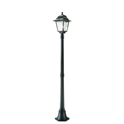 Lampe à poteau moyen pour jardin couleur noire extérieur ligne carrée Sovil prezzo