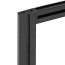 Kit Struttura Modulare con Raccordi a Parete in Alluminio Emuca Zero Nero