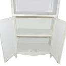 Libreria in Legno 3 Vani 2 Ante 75x38x185cm Country Bianca