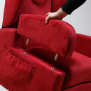 Poltrona Relax Elettrica Tamara con Alzapersona Lift 2 Motori in Microfibra Bordeaux