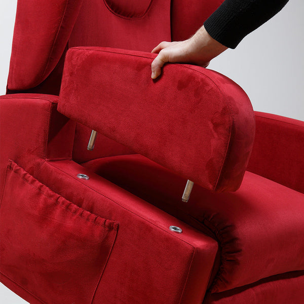 online Fauteuil Relax Électrique Tamara avec Lifter Lift 2 Moteurs en Microfibre Bordeaux