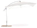 Ombrellone da Giardino Decentrato 3x3m in Alluminio e Poliestere Suitset Bianco