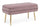 Banc de Rangement Pavlina en Tissu Effet Velours Rose
