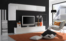 Parete Attrezzata Mobili Salotto 3 Mobili 244x36x170cm TFT  Primo Bianco Lucido