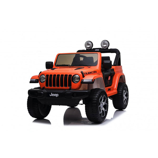 prezzo Macchina Elettrica per Bambini Fuoristrada Jeep Wrangler Rubicon 12V con Telecomando Arancione