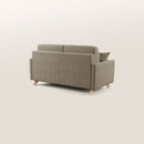 Divano Letto 2 Posti 160x94x97 cm in Tessuto Marrone