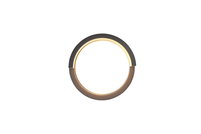 Applique da Esterno a LED SMD in Tessuto Nero Opaco