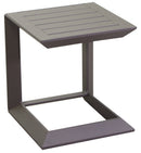 Tavolino da Giardino 40x40x45 cm in Allumino El Paso Marrone