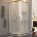 Box Doccia Angolare 2 Ante Scorrevoli in Cristallo Opaco 6mm H198 Fosterberg Dragor Varie Misure