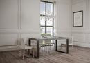 Tavolo Allungabile 120/380x90 cm Tecno Premium Cemento Gambe Antracite      