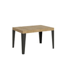 Tavolo Allungabile 120/380x90 cm Flame Quercia Natura Gambe Antracite      