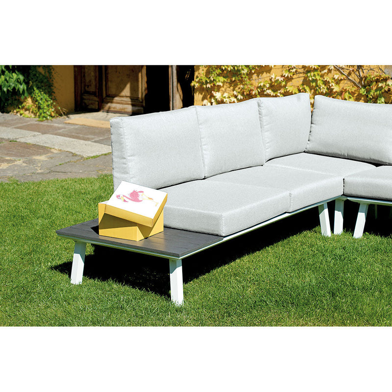 Set da Giardino in Alluminio Vorghini Rapallo Grigio