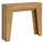 Console Extensible 90x25/181 cm Panneaux Mélamine Chêne Nature Étroit