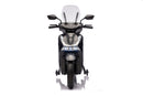 Scooter Elettrico per Bambini Licenza Ufficiale Honda SH125 12V con Ruote EVA e Sedile Pelle Nero