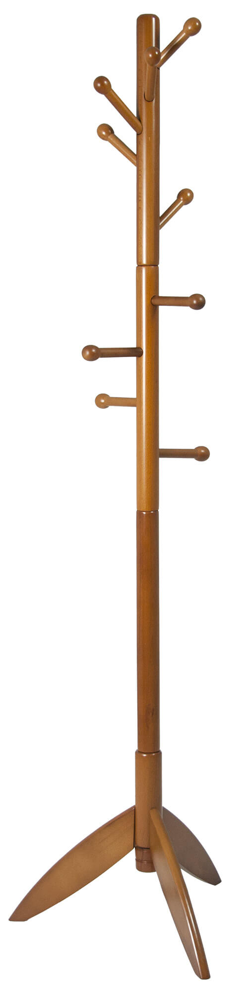 online Porte-manteau en bois massif 45x45x177 cm Fumer Rocket Noyer