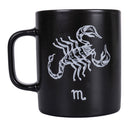Tazza Zodiaco "scorpione" Ø8x10 cm in Bone China VdE Tivoli 1996 Nero