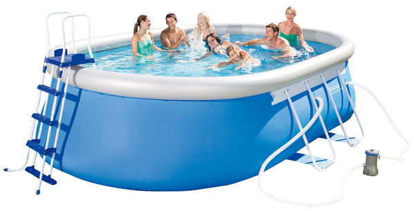 online Piscine Gonflable Autoportante Ovale 549x366x122cm Bestway Fast Set 56461