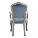 Poltrona Charlene in Velluto Grigio 55x51x100 h cm in Velluto Grigio