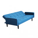 Divano Letto Anson 194x83x74 cm in Tessuto Blu melange
