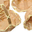 Set 4 Set 24 Cesti Mini in Materiale Naturale H 5 cm