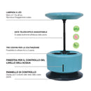 Macchina per Coltivazione di Piante Erbe Fiori con Lampada LED Garden Machine Verde