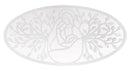 Pannello Bianco Nativity 120x2x60 cm in Ferro MDF e Specchio Bianco