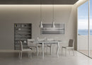 Tavolo Allungabile 90-180x90x78/80 cm Olanda Librox Bianco Frassino