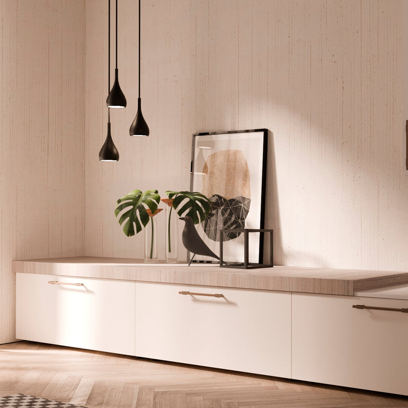 Set 20 Maniglie per Mobili 128 mm in Alluminio Emuca Riad Bronzo