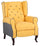 Fauteuil inclinable Relax en tissu ocre