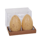 Set 6 Candele a Uova Macchiate H 9 cm