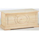 Cassapanca Baule in Legno Abete Grezzo 100x47x46cm Fumer Marte