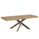 Tavolo Allungabile 200-304x90x77 cm Volantis Premium Quercia Natura Telaio 4C 
