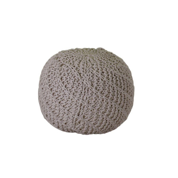 online Pouf rond Ø47xh36 cm en tissu blanc