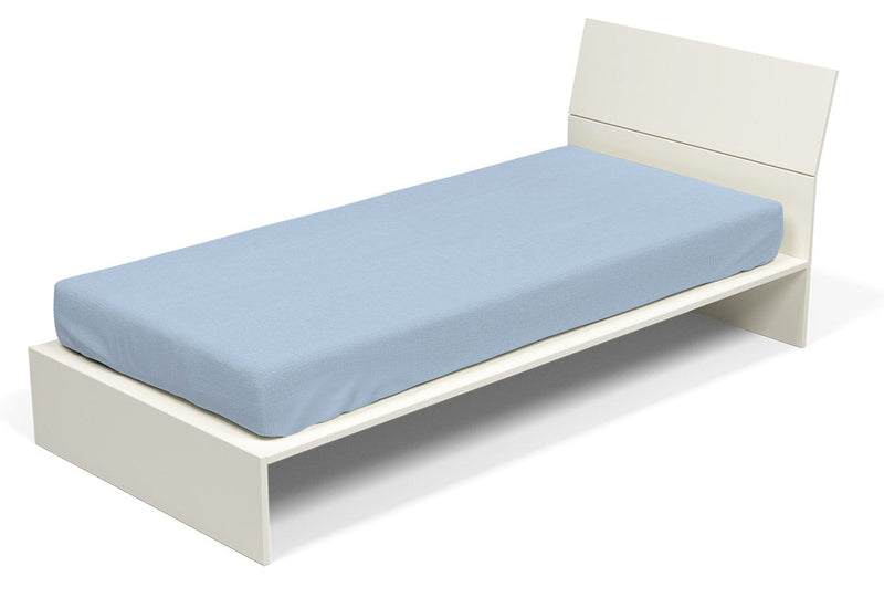 Lenzuolo Sotto con Angoli ed Elastico Tinta Unita Azzurro