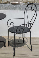 Sedia da Giardino 49x48xh90 cm in Metallo New Old Antracite