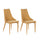 Set 2 Sedie 46x46xH91 cm in Tessuto Myriam Giallo