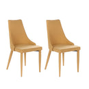 Set 2 Sedie 46x46xH91 cm in Tessuto Myriam Giallo