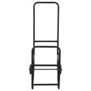 Portalegna per Camino 56x40x90,5 cm con Ruote in Acciaio  Nero