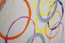 Dipinto su Tela Floating Circles 80x3x80 cm in Legno e Canvas