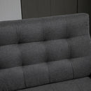 Divano Letto 200x79x96 cm in Tessuto Grigio