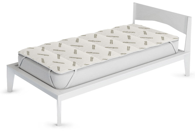 Topper Trapuntato Imbottito Antiacaro con Elastici Grigio Chiaro Varie Misure