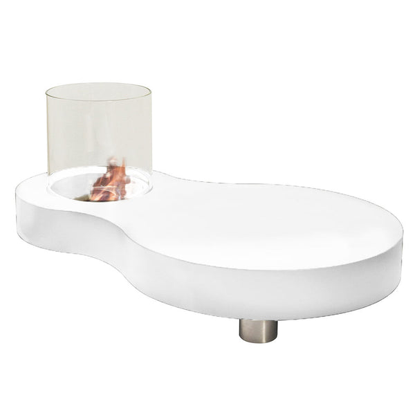 Cheminée au sol au bioéthanol 41x95 cm Karlsen Panarea Blanc online